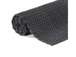 Garden Furniture Jochem Alfombra rectangular algodón antracita 160x230 cm Gris antracita New