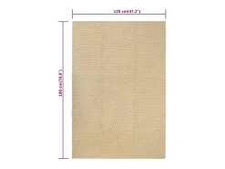 Garden Furniture Alfombra De Salón-Jochem Alfombra rectangular algodón natural 120x180 cm Marru00f3n