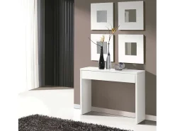Espejo De Pared|Espejo-Juego 4 Espejos Lupe Moderno 45x45x2 cm Blanco