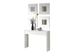 Espejo De Pared|Espejo-Juego 4 Espejos Lupe Moderno 45x45x2 cm Blanco