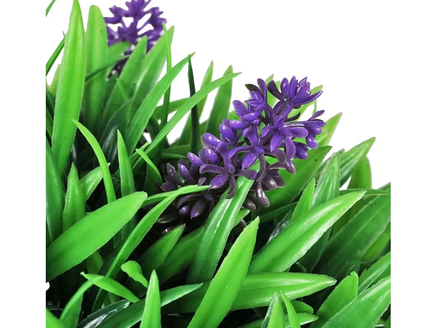 Planta Artificial-Juego de 2 bolas artificiales de boj con lavanda de 30 cm Verde