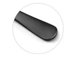 Amefa Juego de 6 cucharas latte macchiato mate de acero inoxidable Austin Negro