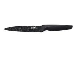 5five Juego de 5 Cuchillos de Acero Inoxidable con Efecto Moteado Secret de Gourmet Negro Sale