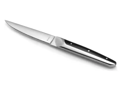 Outlet Amefa Juego de 4 cuchillos de carne Emperor - Estilo de alta gama, hoja dentada, mango bimaterial ABS y acero inoxidable Gris