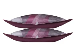 Blanc avenue Juego de 2 fundas de almohada satén de algodón "Helix Purple" Multicolor Sale