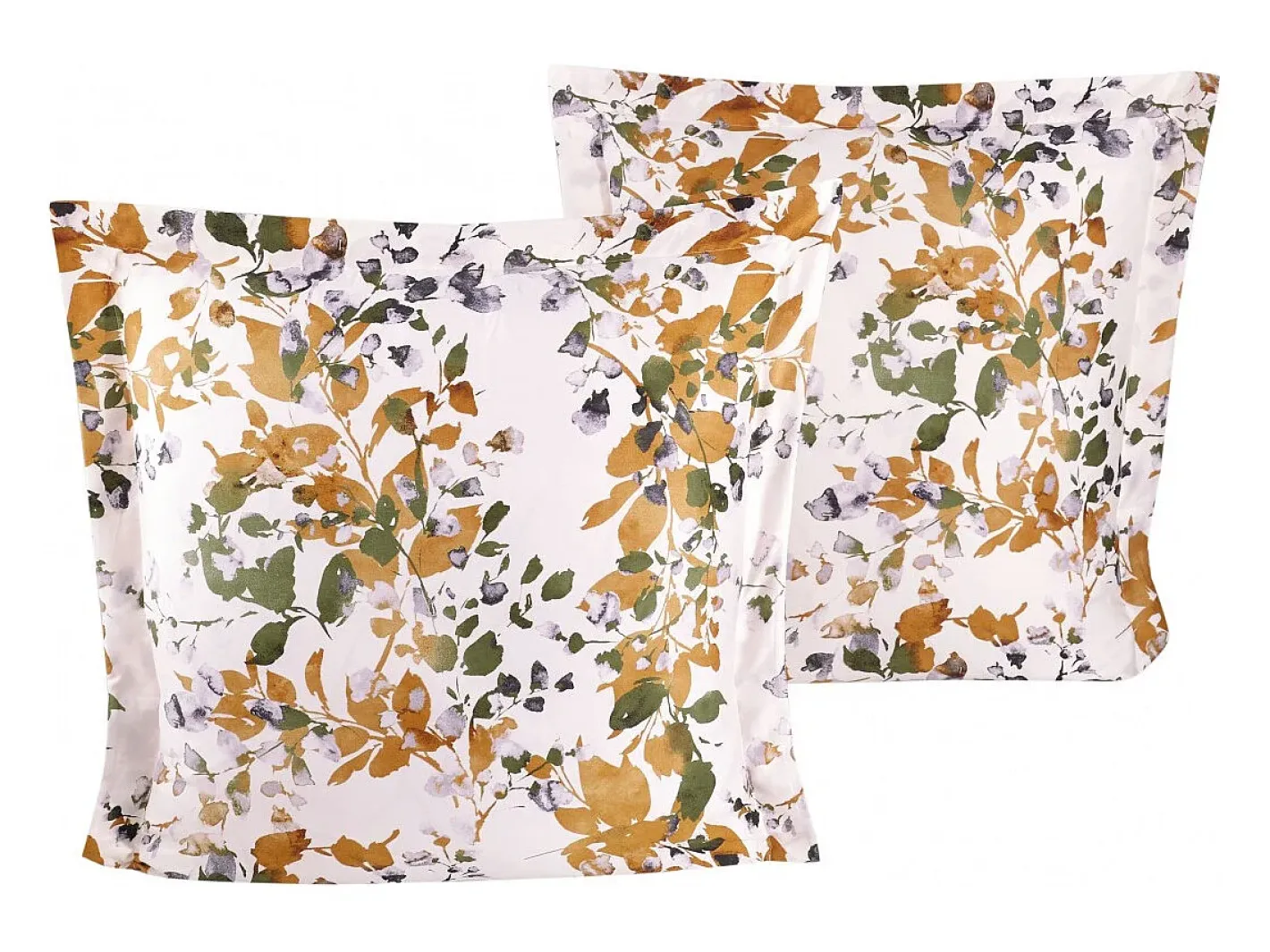 Blanc avenue Juego de 2 fundas de almohada satén de algodón "Vienna" Multicolor Hot