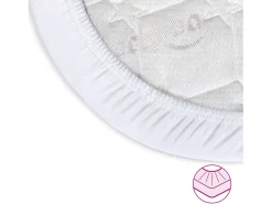 Babybay Juego de 2 sábanas bajeras para colchón Maxi Confort + Cododo Blanco Outlet