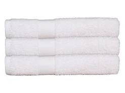 Blanc avenue Ropa De Cama|Textil De Baño-Juego de 3 toallas de baño 70x130 cm 500gr/m² 100% algodón Blanco