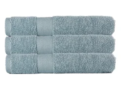 Outlet Blanc avenue Juego de 3 toallas grandes de baño 100x150 cm 500 gr/m² 100% algodón Verde