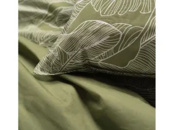 New Today Juego de cama - 240 x 260 cm - algodón con estampado floral Verde