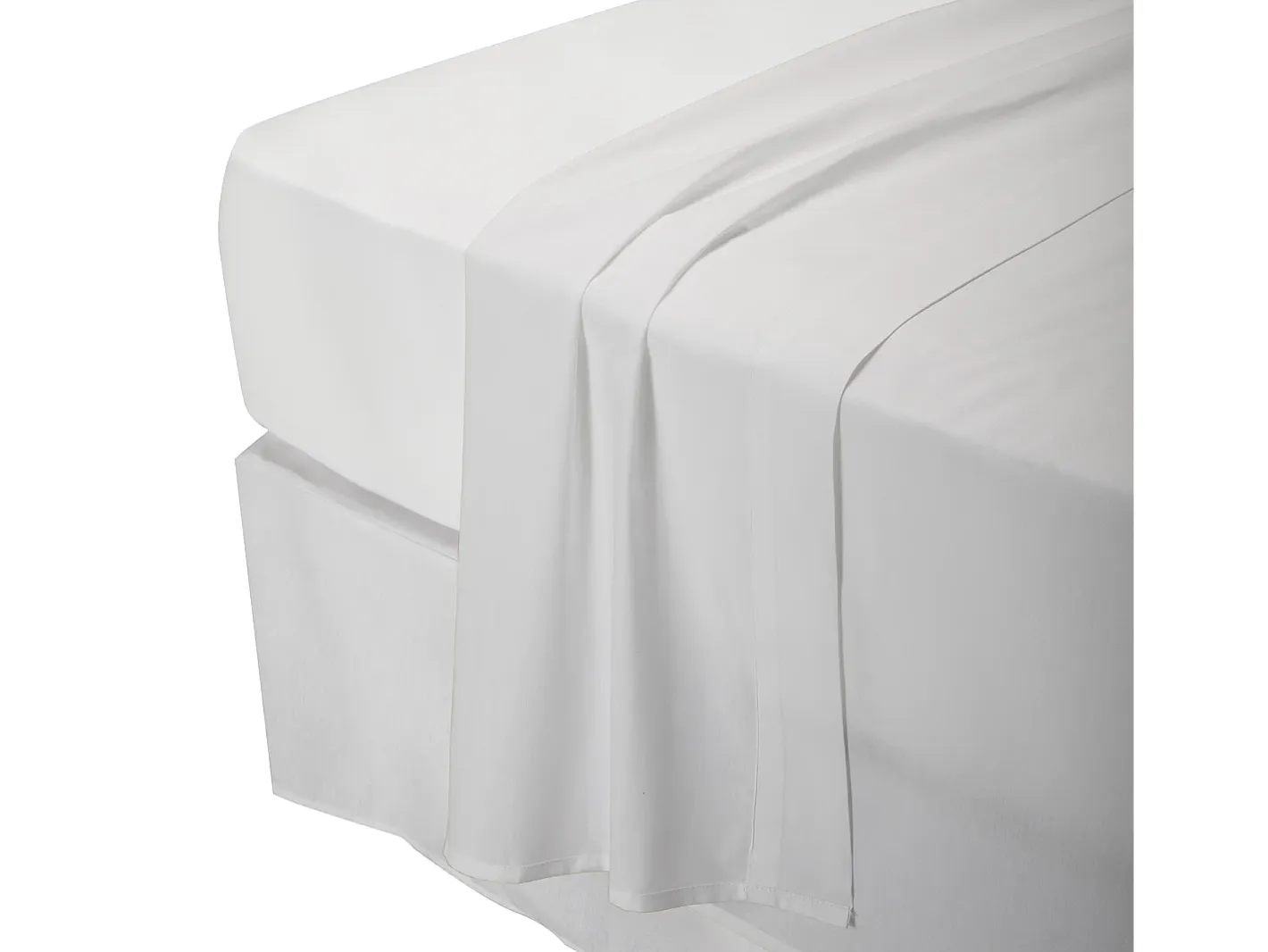 PIKOLIN Ropa De Cama-Juego de cama 200 hilos Percal algodón Cama 90 Blanco