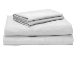 PIKOLIN Ropa De Cama-Juego de cama 200 hilos Percal algodón Cama 90 Blanco