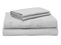 PIKOLIN Ropa De Cama-Juego de cama 200 hilos Percal algodón Cama 135/140 Gris