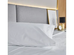 PIKOLIN Juego de cama 300 hilos Saten algodón Cama 135/140 Blanco Best