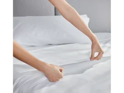 PIKOLIN Juego de cama 300 hilos Saten algodón Cama 135/140 Blanco Best