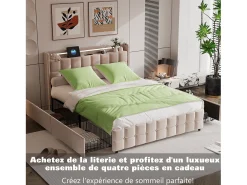 Ropa De Cama-Juego de cama de 3 piezas, incluye 2 fundas de almohada (80 x 80 cm), 1 sábana bajera (160 x 200 cm) + 1 funda nórdica (155 x 220 cm), , poliéster Verde