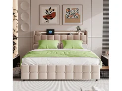 Ropa De Cama-Juego de cama de 3 piezas, incluye 2 fundas de almohada (80 x 80 cm), 1 sábana bajera (160 x 200 cm) + 1 funda nórdica (155 x 220 cm), , poliéster Verde