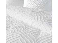 Douceur d'intérieur Ropa De Cama-Juego de cama de 3 piezas con acolchado 240 x 220 cm Blanco