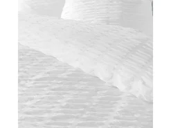 Douceur d'intérieur Ropa De Cama-Juego de cama de 3 piezas de microfibra 240 x 220 cm Blanco