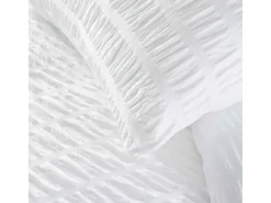 Douceur d'intérieur Ropa De Cama-Juego de cama de 3 piezas de microfibra 240 x 220 cm Blanco