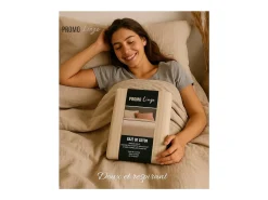 Online Promo Linge Juego de cama de gasa de algodón 240 x 260 cm. Azul