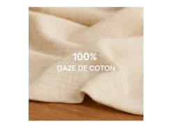 Online Promo Linge Juego de cama de gasa de algodón 240 x 220 cm Rosa
