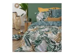Atmosphera Juego de cama estampado Tropik 240 x 220 cm Verde Clearance