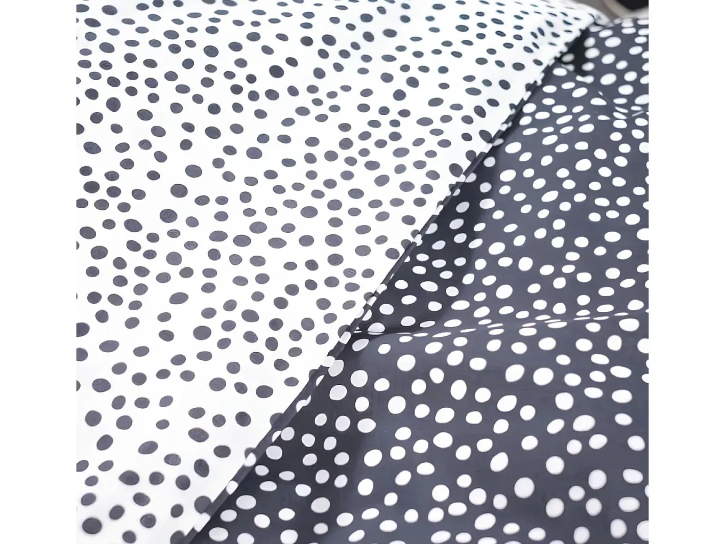 Today Ropa De Cama-Juego de cama funda nórdica 140 x 200 + 1 funda de almohada 63 x 63 Negro / Blanco