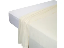 PIKOLIN Ropa De Cama-Juego de cama 90x190cm | HOME | Algodón | 4 piezas | Natural Beige