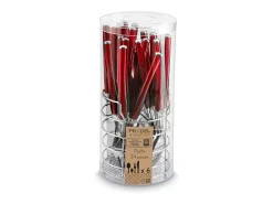 Juego de Cubiertos Purity 24 Piezas con Cesta de Acero Inoxidable Rojo Clearance