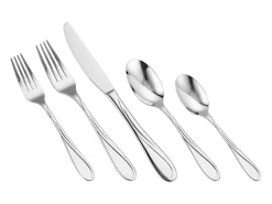 Cubierto-Juego de Cubiertos SucceBuy Juego de Cubiertos de Acero Inoxidable de 45 Piezas, para 8 Personas, para Utensilios de Cocina.