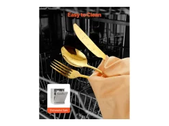 Sale Juego de Cubiertos SucceBuy Juego de Cubiertos de Acero Inoxidable de 60 Piezas, para 12 Personas, para Cocina.