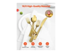 Sale Juego de Cubiertos SucceBuy Juego de Cubiertos de Acero Inoxidable de 60 Piezas, para 12 Personas, para Cocina.