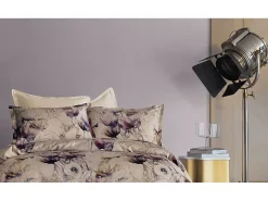 Blanc avenue Juego de funda de edredón 240x220cm+2FA 63x63cm satén de algodón Violeta Online