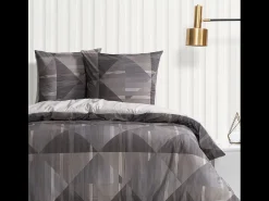 Blanc avenue Juego de funda de edredón +funda de almohada 100% algodón "Lufian " Gris Best