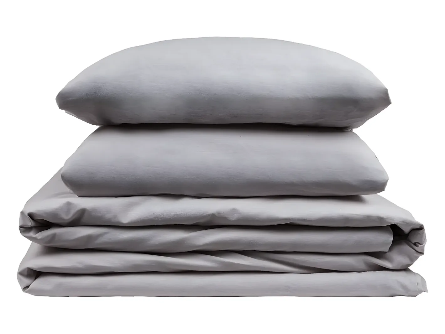 New PIKOLIN Juego de funda nórdica 100% algodón 200 hilos 90x190cm Gris