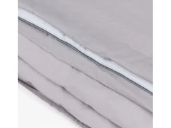 New PIKOLIN Juego de funda nórdica 100% algodón 200 hilos 90x190cm Gris