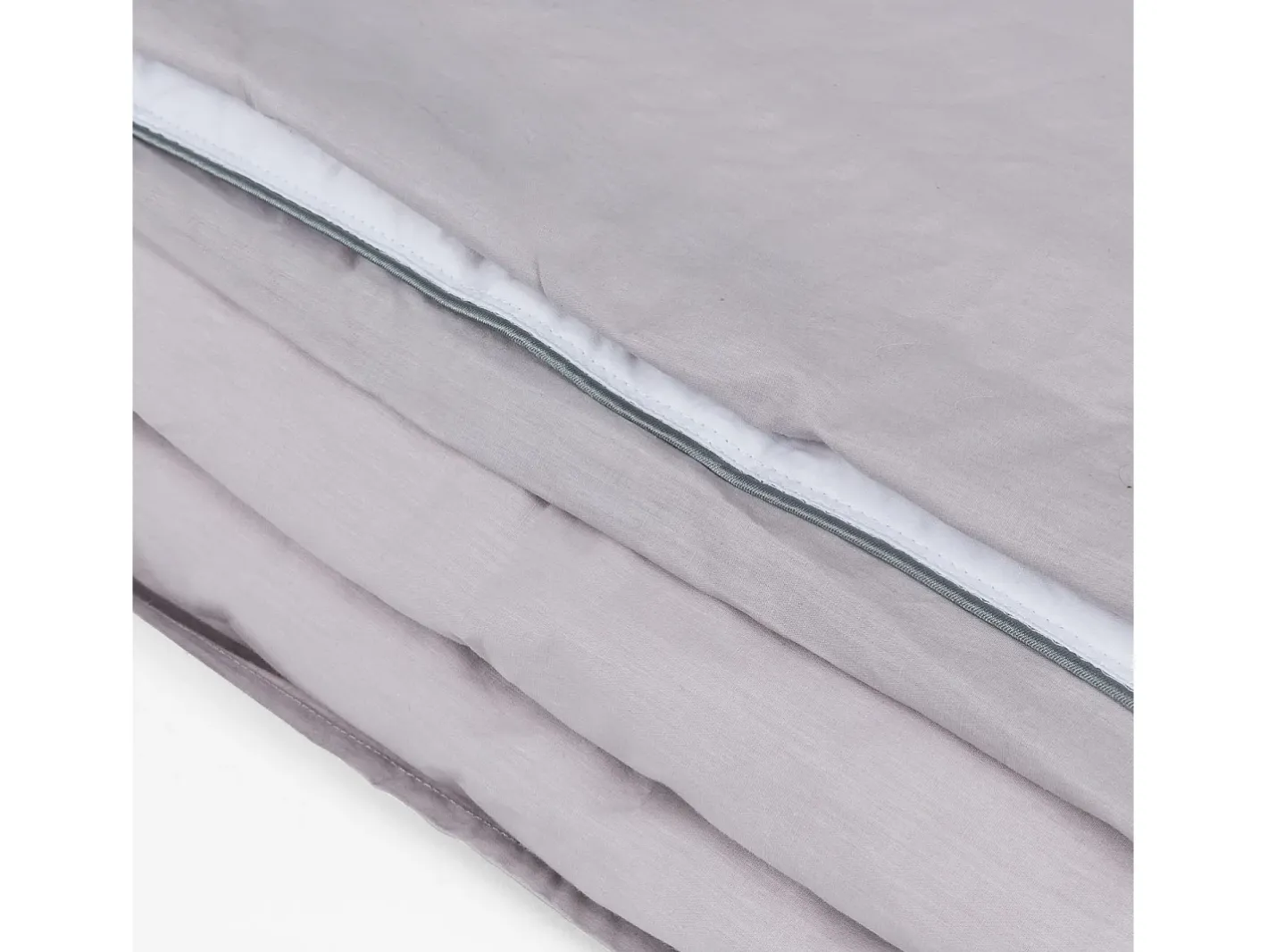 New PIKOLIN Juego de funda nórdica 100% algodón 200 hilos 90x190cm Gris