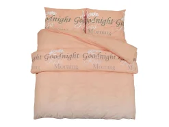 Ropa De Cama-Juego de funda nórdica algodón 155x220 cm ES514316 Rosa