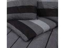 Ropa De Cama-Juego de funda nórdica algodón oscuro 140x200 cm ES354730 Gris