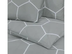 Juego de funda nórdica algodón 200x220 cm ES537518 Gris Sale