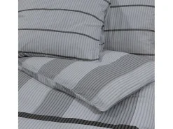 Juego de funda nórdica algodón 200x220 cm ES119932 Gris Outlet