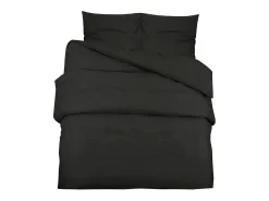 Best Juego de funda nórdica algodón 200x200 cm ES653261 Negro