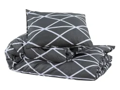 Discount Juego de funda nórdica algodón 220x240 cm ES183315 Gris