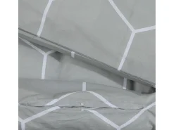 Ropa De Cama-Juego de funda nórdica algodón 200x200 cm ES679455 Gris