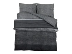 Ropa De Cama-Juego de funda nórdica algodón oscuro 220x240 cm ES229172 Gris