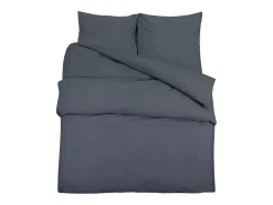 Ropa De Cama-Juego de funda nórdica algodón 240x220 cm ES691361 Gris antracita