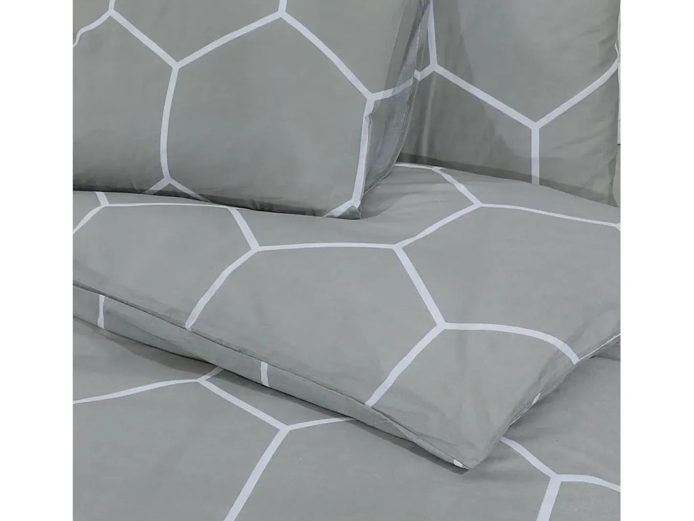 Ropa De Cama-Juego de funda nórdica algodón 220x240 cm ES801984 Gris