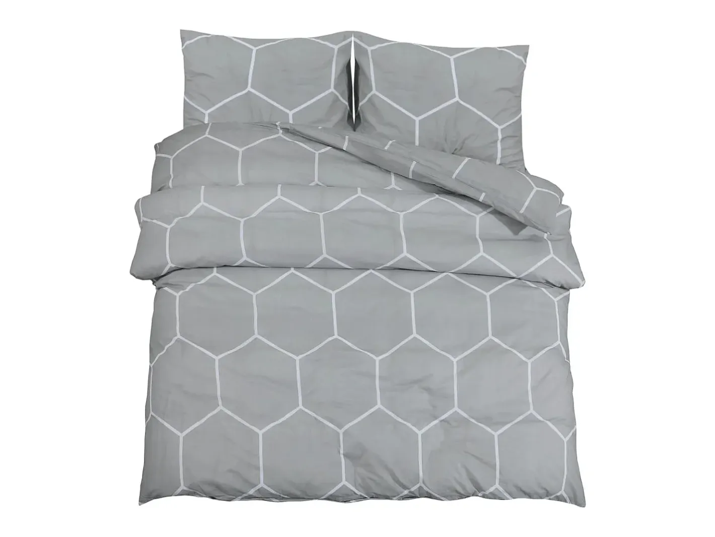 Ropa De Cama-Juego de funda nórdica algodón 220x240 cm ES801984 Gris