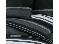 Ropa De Cama-Juego de funda nórdica algodón negro y 200x200 cm ES846885 Blanco